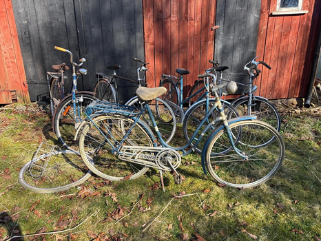 5 stycken cyklar