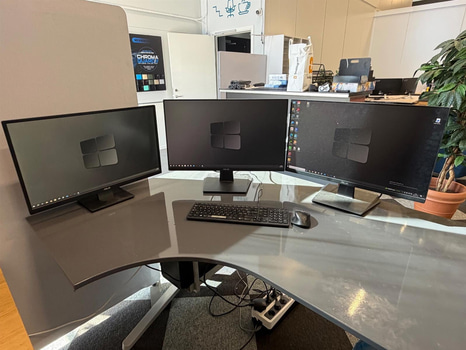 Bildskärmar, ASUS 27", 3 st