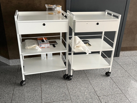 Hurts på hjul vit, 2 st