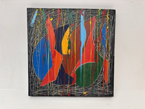 Canvastavla signerad av konstnären