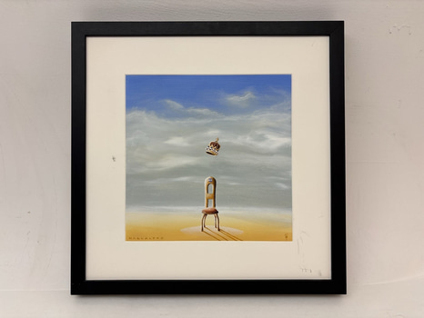 Tavla utan ram signerad: "Nagualero"