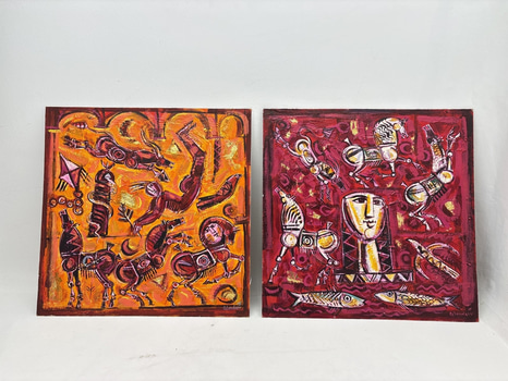 2 st Tavlor av Wandavi