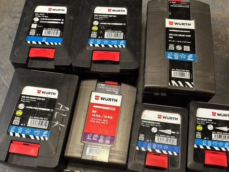 Parti med diverse borr