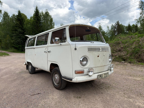 Volkswagen Transporter T2 Bay Window – oregistrerad renoveringsobjekt