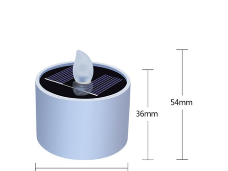 Parti med solcellsdrivna värmeljus 5,4 cm, totalt 84 st - fri frakt
