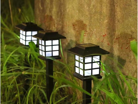 Parti med solcellsdrivna trädgårdslyktor, totalt 28 st - fri frakt