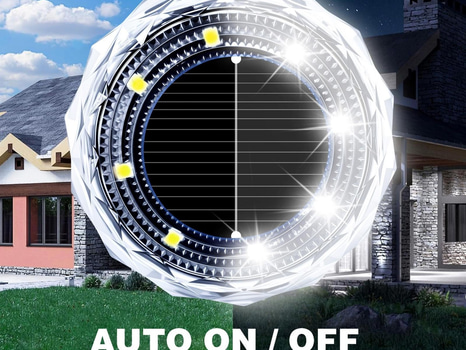 Parti med infällda solcellslampor, totalt 44 st - fri frakt