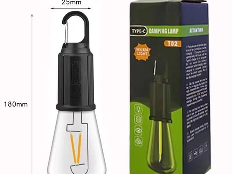 Parti med campinglampor, LED, laddningsbar, totalt 10 st - fri frakt