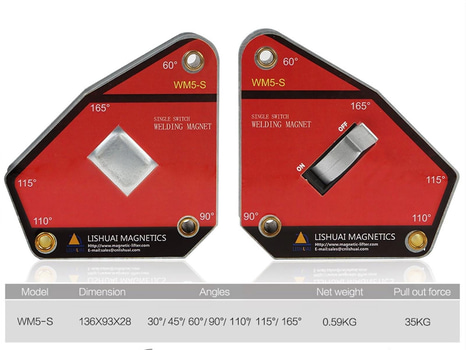 Parti av 8 st svetsmagneter multi-angle 30kg - fri frakt