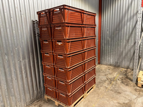 28 plastic crates