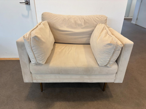 Fåtölj, beige