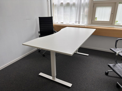 Höj- och sänkbart skrivbord, inkl. kontorsstol Mio Porter