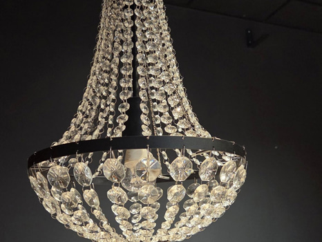 Kristallkrona Markslöjd Gränsö, klar och svart