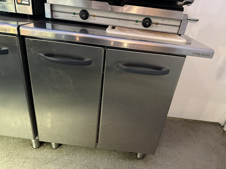 Köksbänk med förvaringsskåp, Rostfri