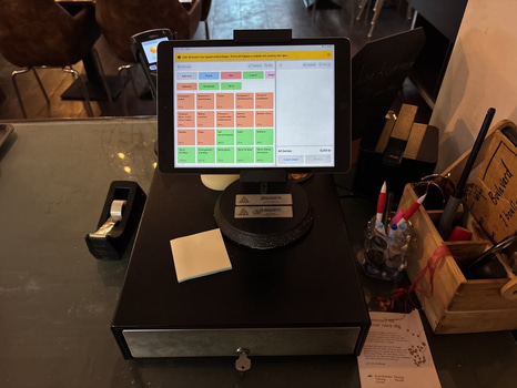 Kassasystem inkl. kvittoskrivare och iPad