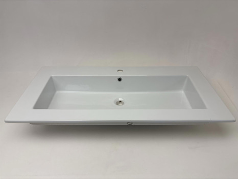 Tvättställ Disegno Ceramica, Qubo frame recessed 106