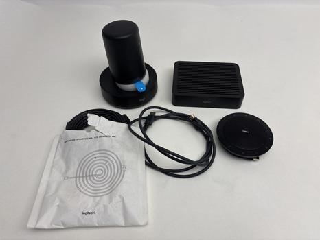 Diverse konferensutrustning, olika märken