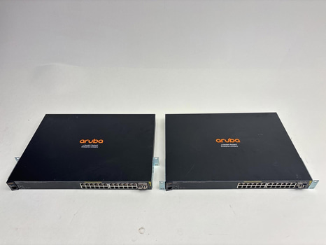 2 st. Nätverksswitch Aruba, 2530 24g poe+ switch j9773a