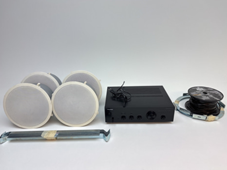 4 st. Högtalare Electro-Voice, EVID C8.2LP inkl. förstärkare Pioneer A-10K