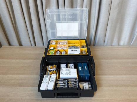Sortimentlåda med batterier