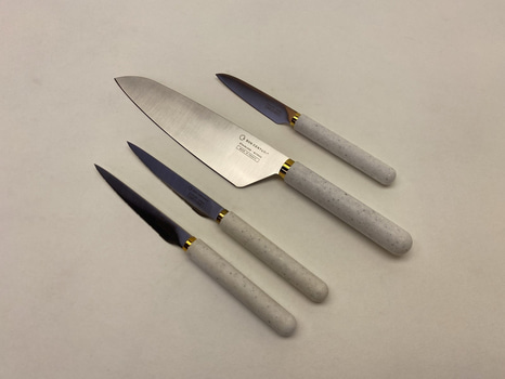 Knivset 4-delar Bon Centuri, Marble white