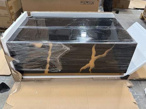 Soffbord, svart/ guld