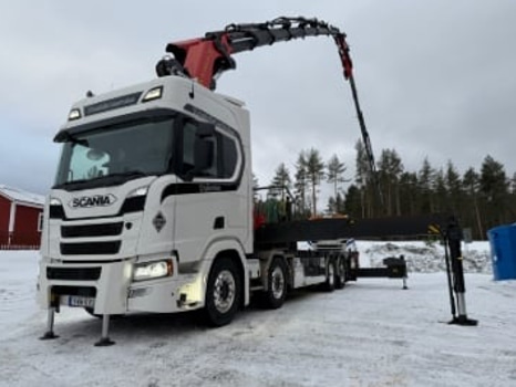 Bodbil Scania R500 8x2 12.7 -2018 | Palfinger PK 92002‑SH F, Jib PJ 170 E