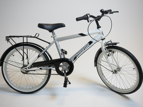Cykel Svalan, City3, hjul 20 tum, ram 10 tum, vit/silver