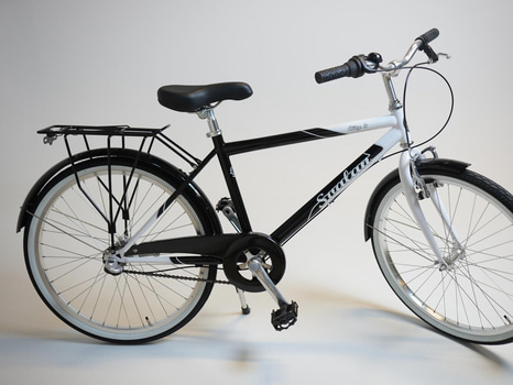 Cykel Svalan, City3, hjul 24 tum, ram 14 tum, vit/svart