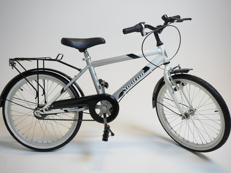 Cykel Svalan, City3, hjul 20 tum, ram 10 tum, vit/silver