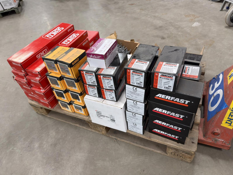 Blandpall spik, skruv & klammer – Senco, Aerfast, Würth, Dewalt m.fl