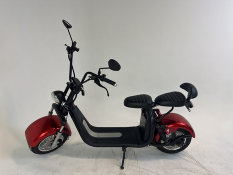 Elscooter Fat Tire Citycoco, röd