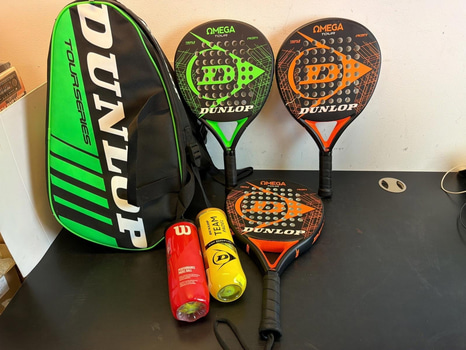 3 st Padelrack Dunlop m.m.