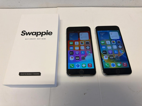 2 st iPhone SE, 64 GB, vit