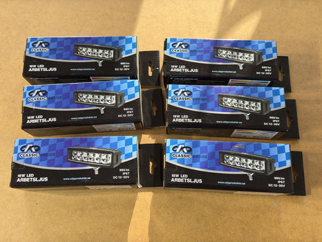 Arbetsljus CDS 18 W, 6 st
