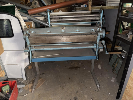 Plåtbockmaskin kombi med rundvals