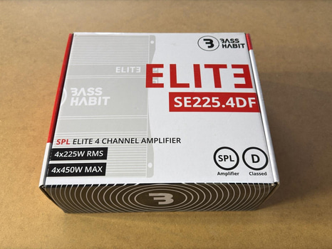 Bilförstärkare, Bass Habit ELITE SE225.4DF, 4-kanals