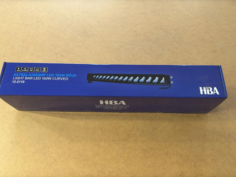 Ljusramp HBA, LED 150 W, böjd, ca 55 cm