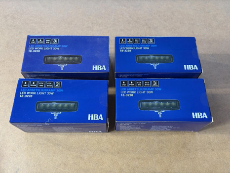 Arbetslampa HBA 18-3228, 30 W, 4 st