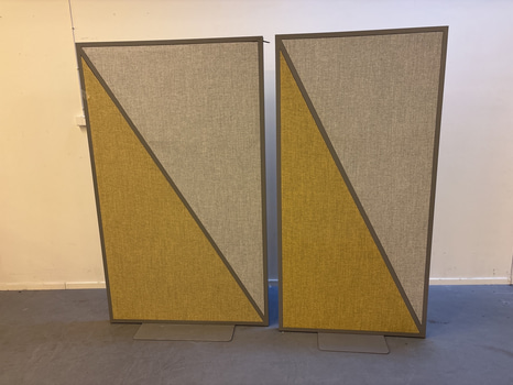 2 st. Skärmvägg Zilenzio, ljudabsorberande