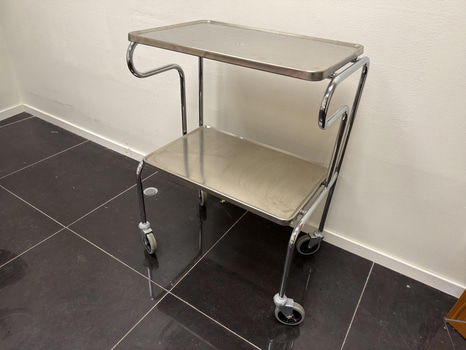 Rullvagn, rostfritt stål