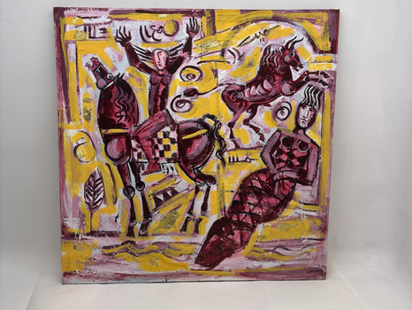 Canvastavla - Signerad "Wandavi"