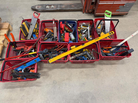 Verktygsparti - blandade handverktyg