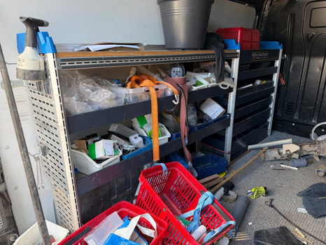 Verkstadsinredning för skåpbil, Sortimo Globelyst4