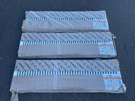 3 st vattenburna radiatorer | Purmo Compact C11 | 1400x400 mm