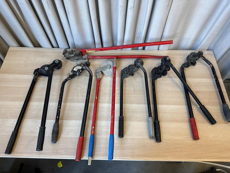 7 st rörbockningsverktyg