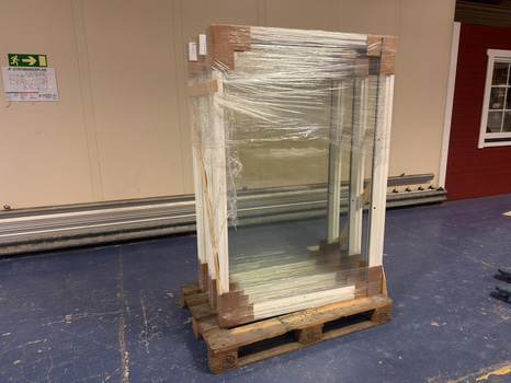 3 st. 2-glas fasta fönster – Wasafönster 110x160cm