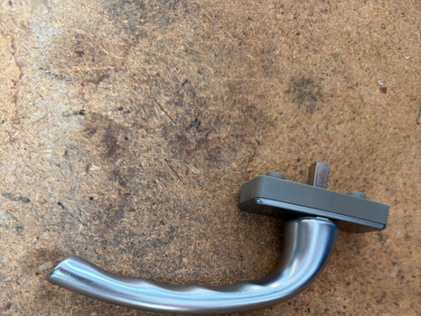 10 st fönsterhandtag – grå/metall – modern modell