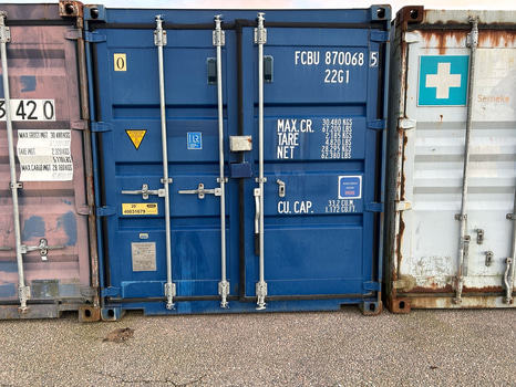 Container 20fot, blå