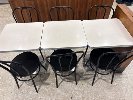 3 st. Bord inkl. 6 st. stolar